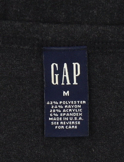 GAP Women’s Black Sheath Knee Length Dress Size M 3/4 Sleeve