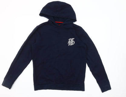 DFND Men’s Blue Pullover Hoodie Medium Hooded Sweatshirt