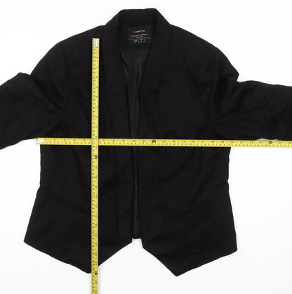 Street One Womens Black Size 16 Shawl Lapel Blazer Jacket