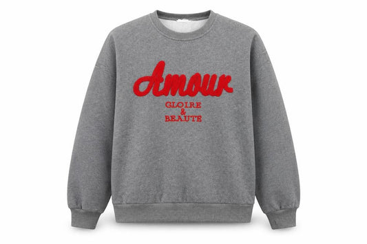 Inspiration Studio Womens Grey Sweatshirt M Logo Pullover Casual