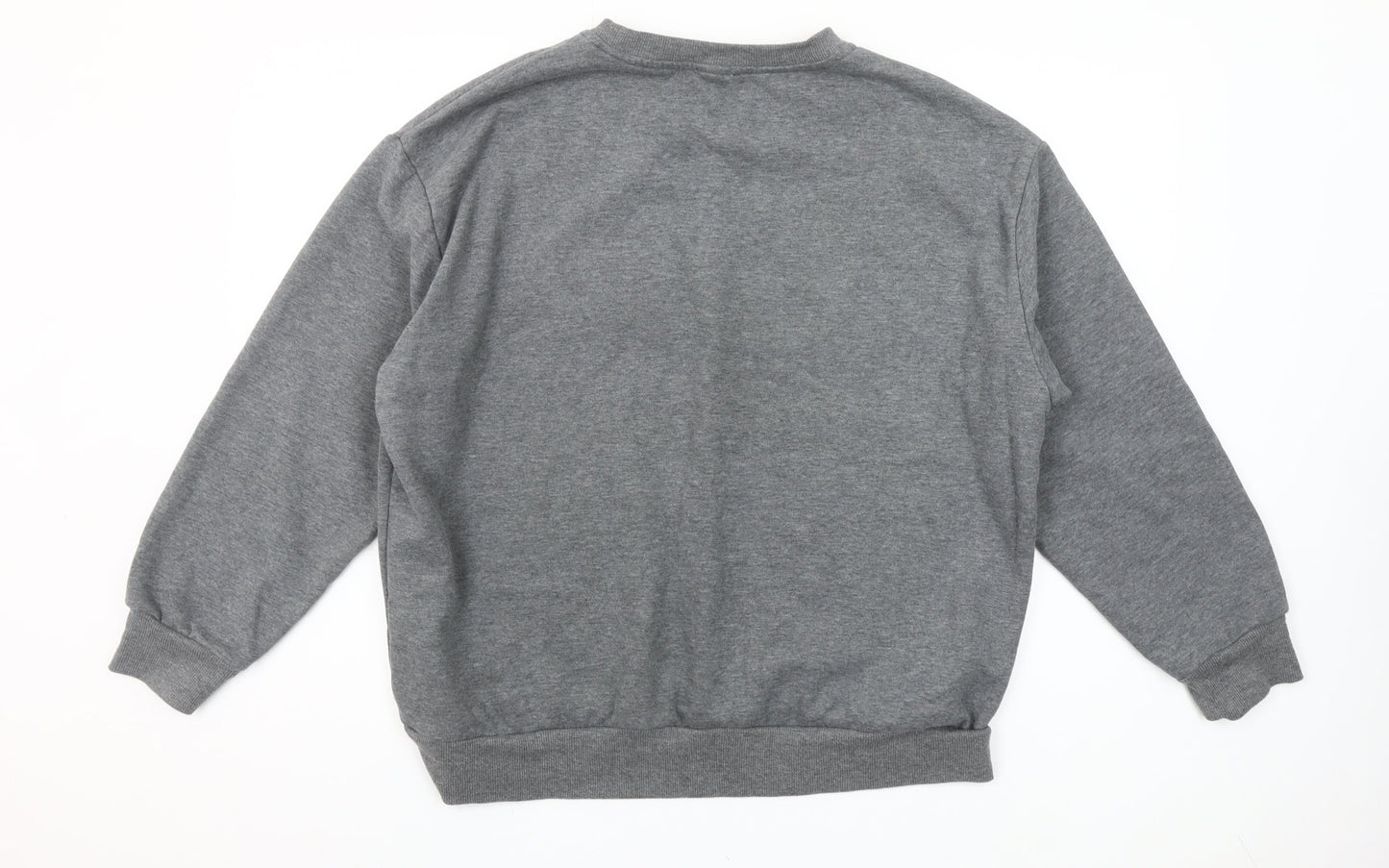 Inspiration Studio Womens Grey Sweatshirt M Logo Pullover Casual