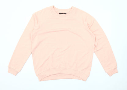 Lefties Women Pink Size 14 Pullover Sweatshirt Cotton Blend