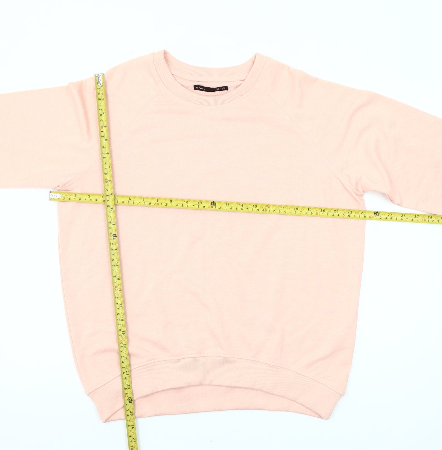 Lefties Women Pink Size 14 Pullover Sweatshirt Cotton Blend