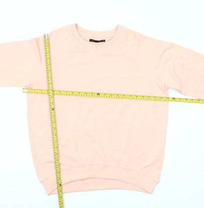 Lefties Women Pink Size 14 Pullover Sweatshirt Cotton Blend