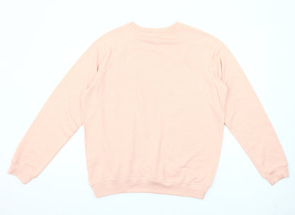 Lefties Women Pink Size 14 Pullover Sweatshirt Cotton Blend