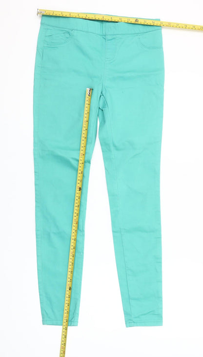 Denim Co Women’s Green Skinny Slim Fit Jeans Size 10 Cotton Blend