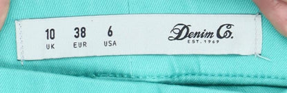 Denim Co Women’s Green Skinny Slim Fit Jeans Size 10 Cotton Blend