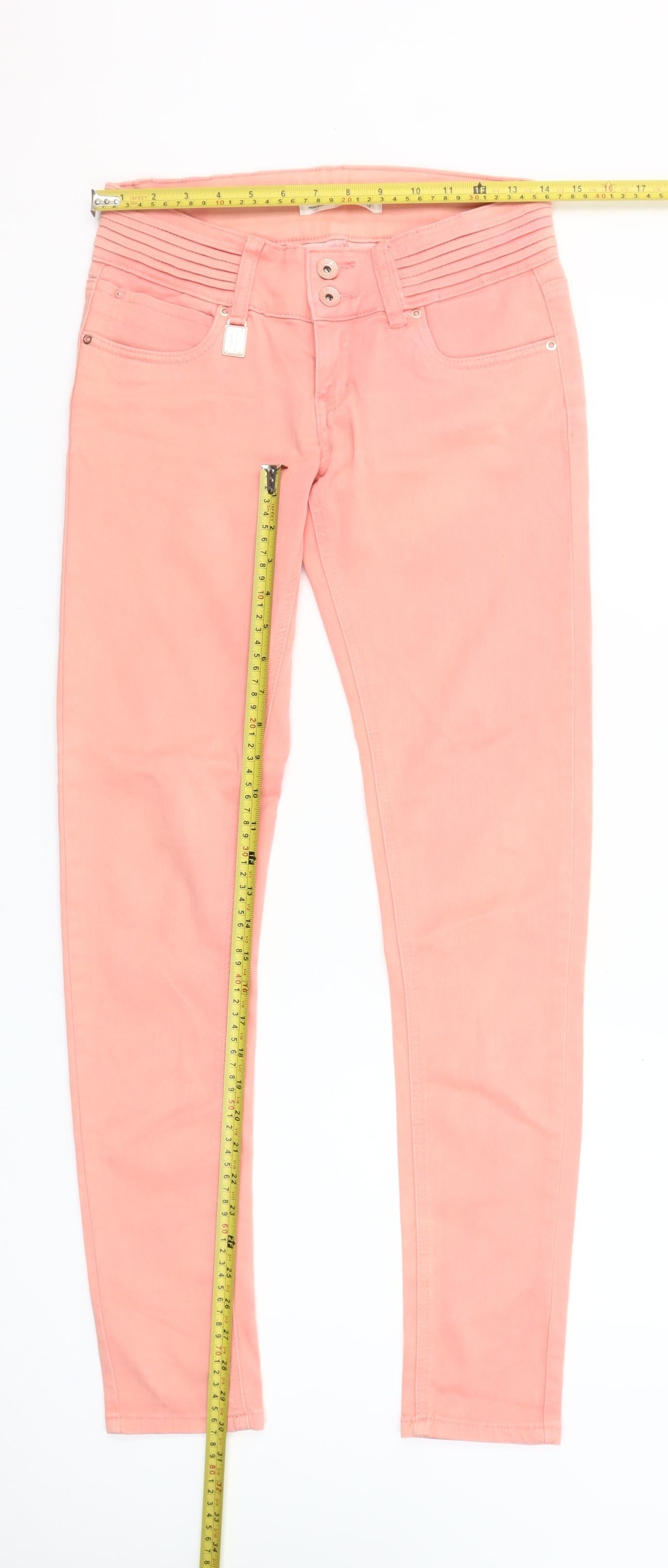 Toxik3 Women’s Pink Skinny Jeans Size 10 Slim Fit Stretch Denim