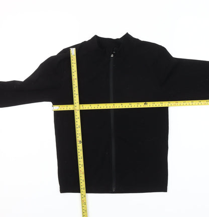 PrettyLittleThing Women’s Black Full Zip Sweatshirt UK 12 Regular
