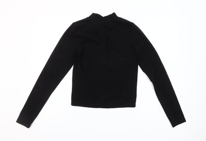 PrettyLittleThing Women’s Black Full Zip Sweatshirt UK 12 Regular