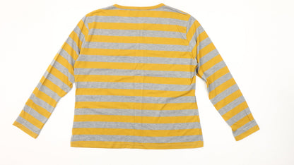 Paco Boutique Women’s Multicoloured XL Long Sleeve Striped T-Shirt