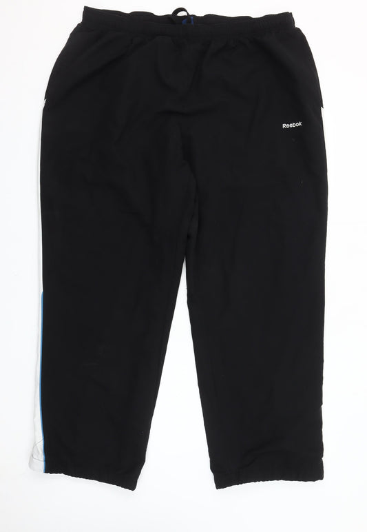 Reebok Mens Black 2XL Jogger Trousers with Pockets