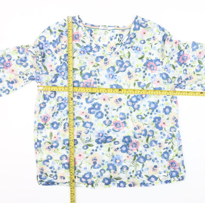 Cecil Womens Multicoloured Floral Cotton Tunic Blouse S