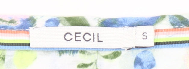 Cecil Womens Multicoloured Floral Cotton Tunic Blouse S