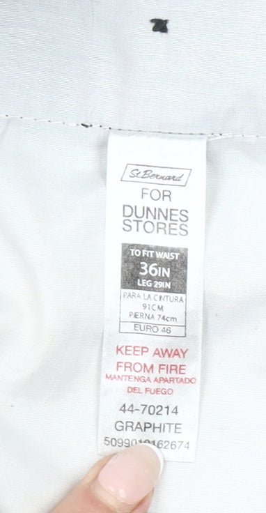 Dunnes Stores Men’s Black 36W 29L Dress Trousers Polyester