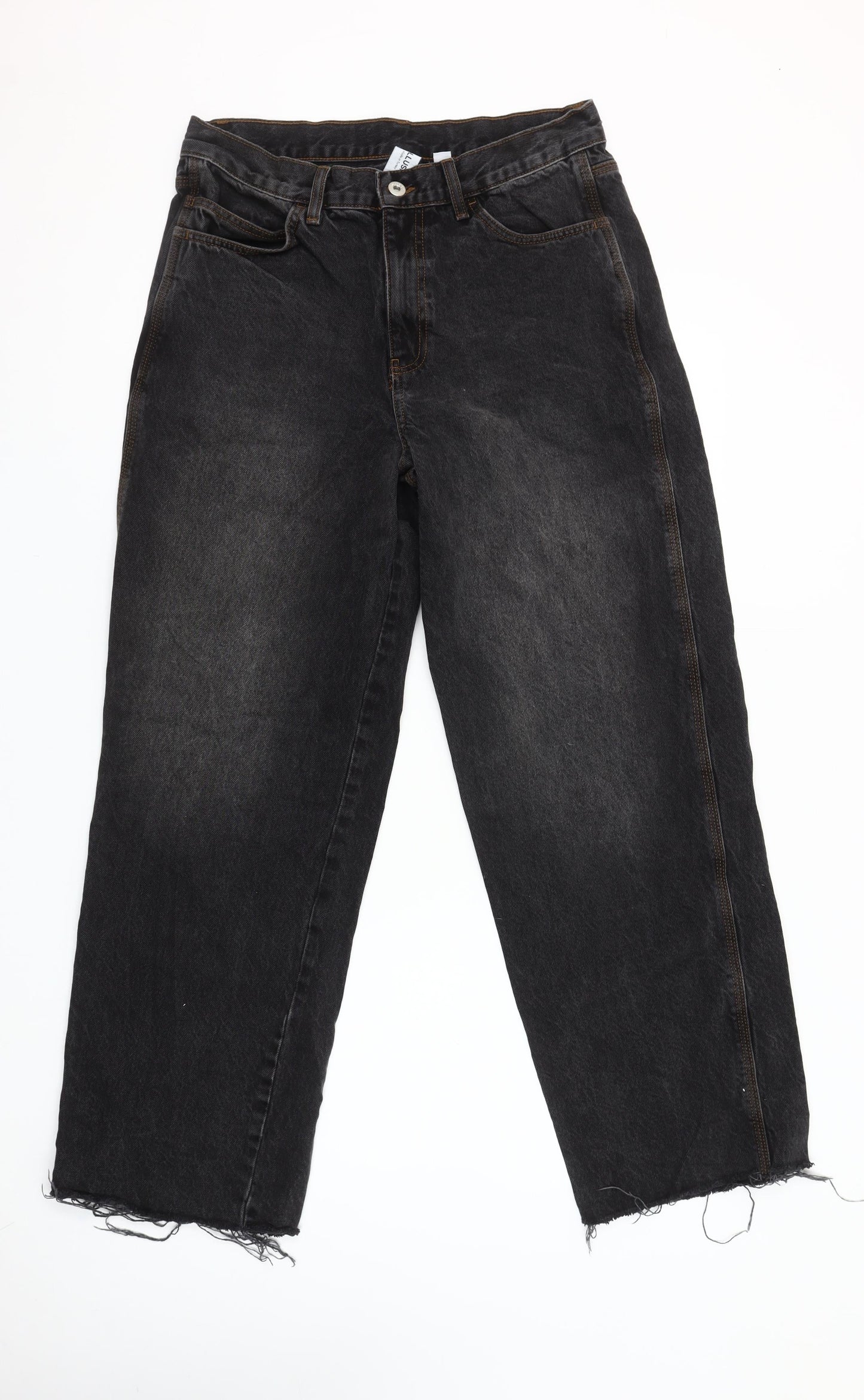 Collusion Womens Black Straight Leg Jeans Size 12 30x32