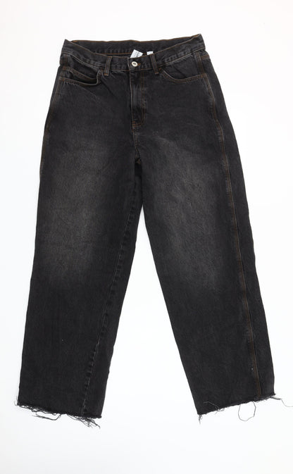 Collusion Womens Black Straight Leg Jeans Size 12 30x32