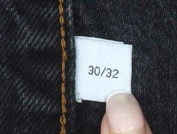 Collusion Womens Black Straight Leg Jeans Size 12 30x32