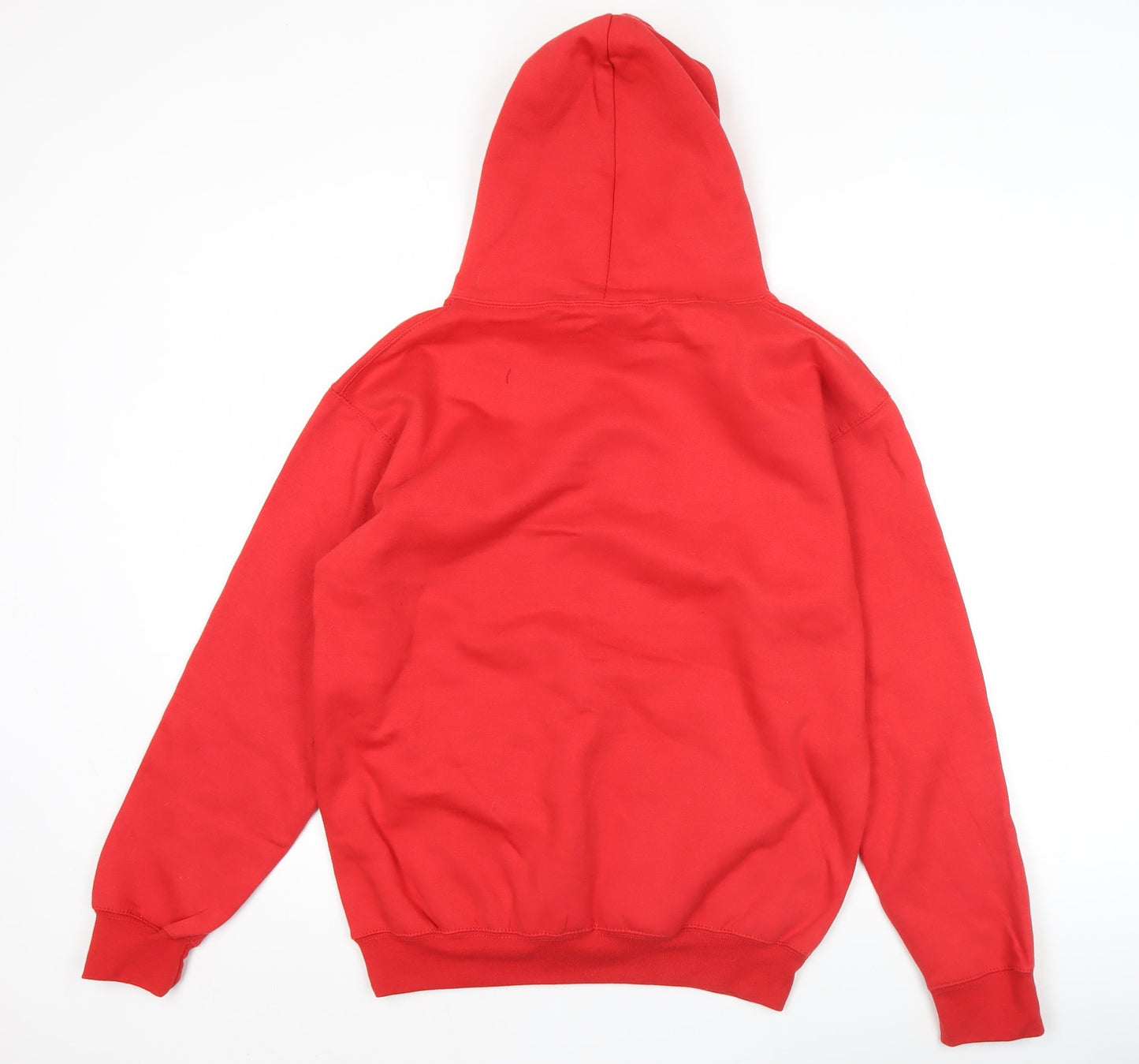 New Spirit Men’s Red Pullover Hoodie Size M Eat Sleep Football Repeat