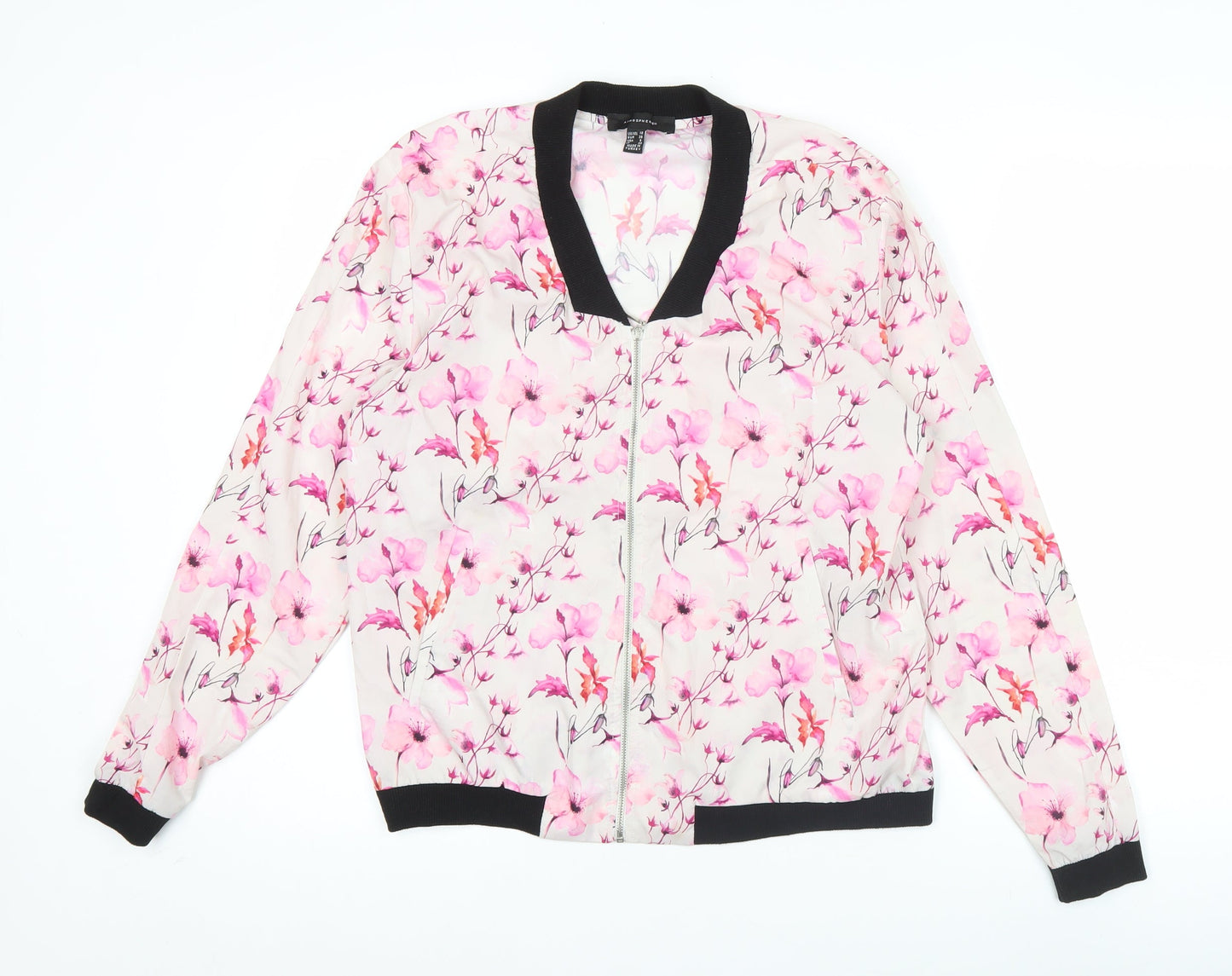 Atmosphere Womens Multicoloured Floral Bomber Jacket UK 10