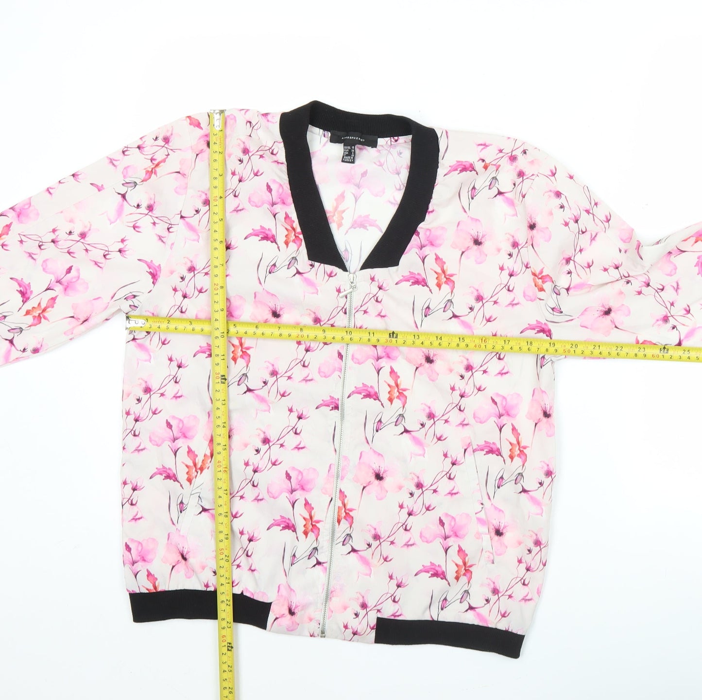 Atmosphere Womens Multicoloured Floral Bomber Jacket UK 10