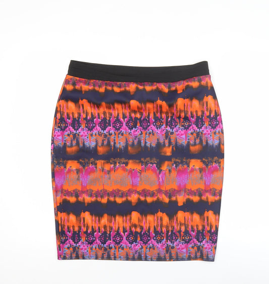 Savida Women’s Multicoloured Geometric Pencil Skirt Size L