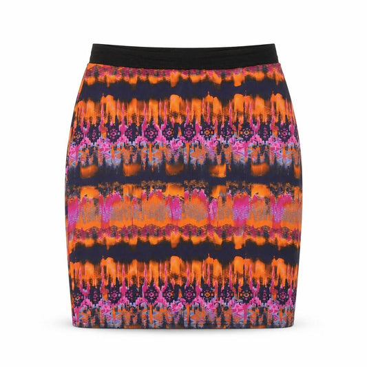 Savida Women’s Multicoloured Geometric Pencil Skirt Size L