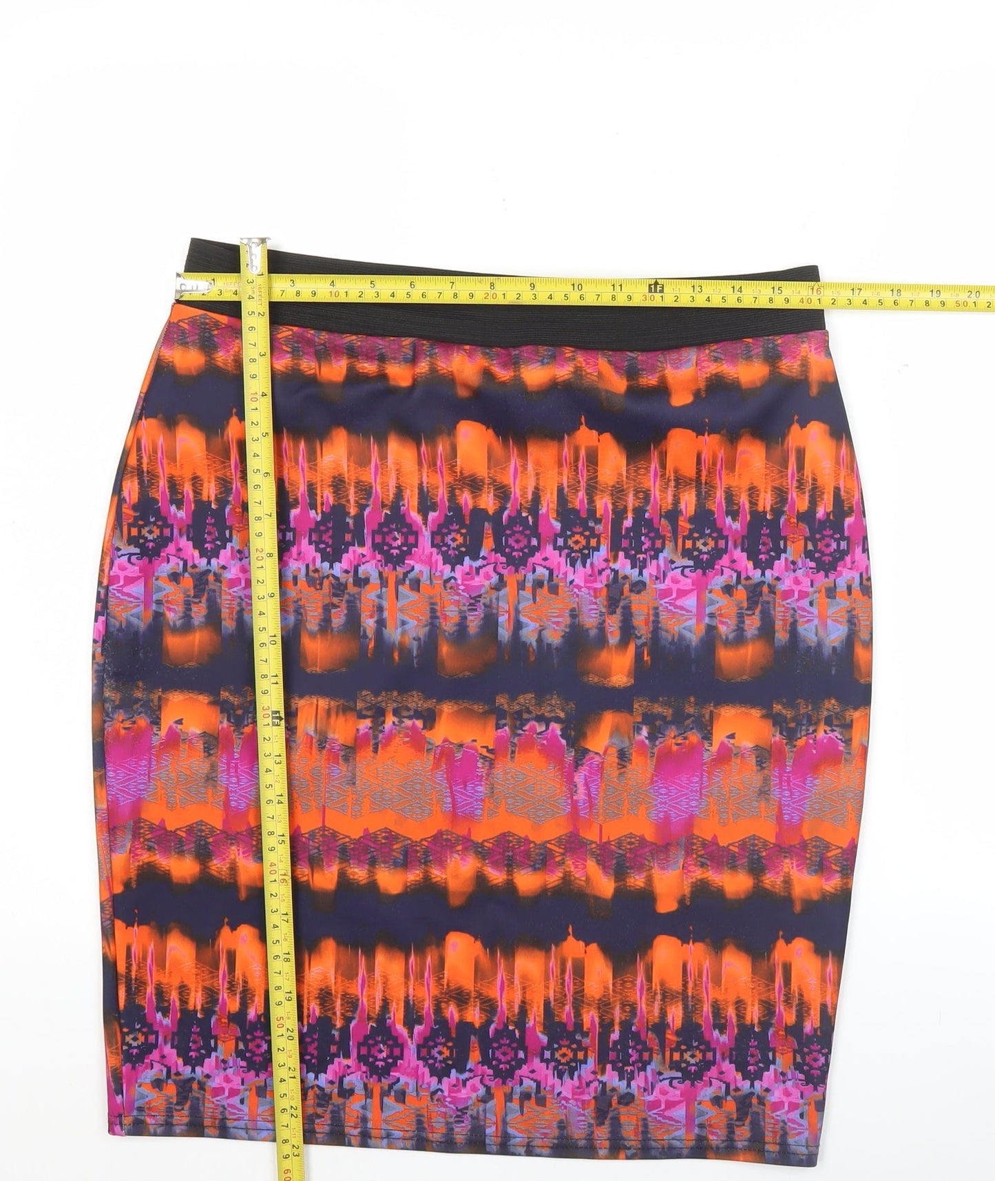 Savida Women’s Multicoloured Geometric Pencil Skirt Size L