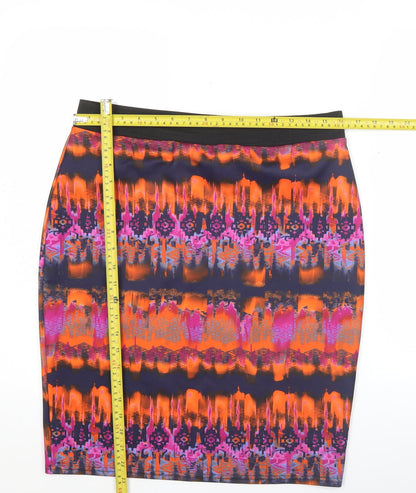 Savida Women’s Multicoloured Geometric Pencil Skirt Size L