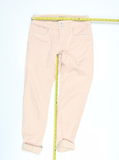 Salsa Womens Pink Skinny Jeans Size 12 Slim Fit Mid Rise