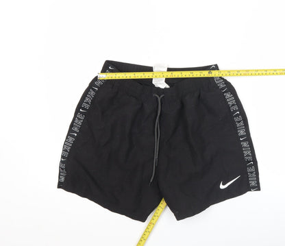 Nike Womens Black Athletic Activewear Shorts Size M Regular Fit