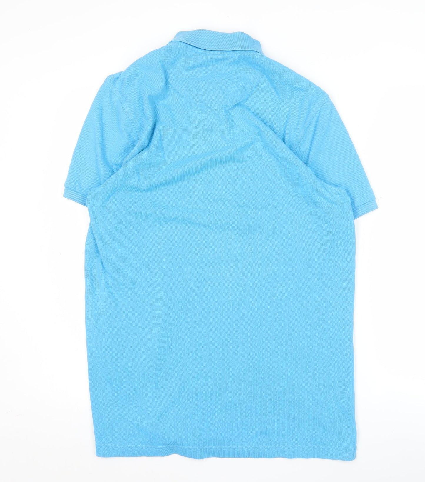 Thomas Pink Men's Blue Slim Fit Cotton Polo Shirt Size S