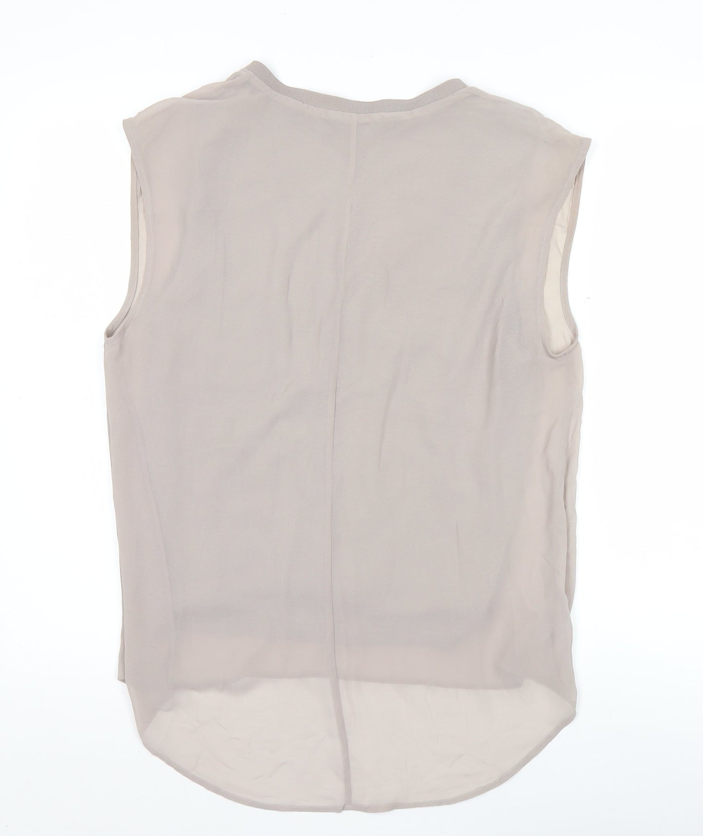 Zara Woman Women’s Beige Sleeveless Tunic Blouse Size 12