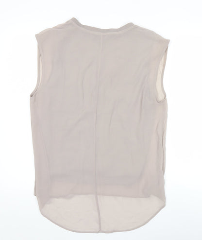 Zara Woman Women’s Beige Sleeveless Tunic Blouse Size 12
