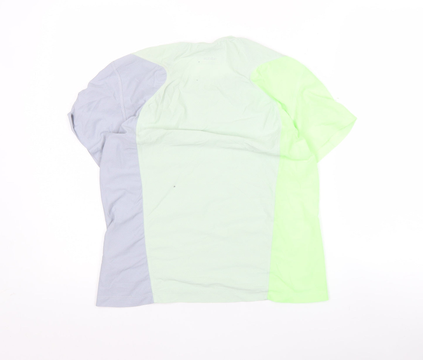 Adidas Womens Green Grey Running T-Shirt Small Regular Fit