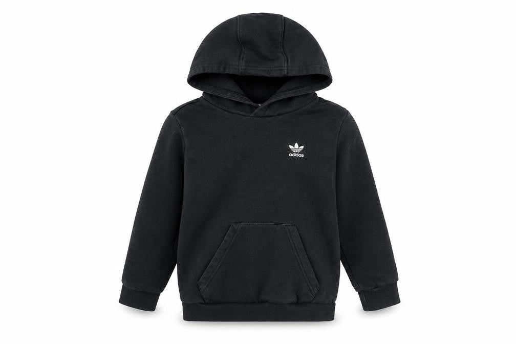 Boys UK Size 6-7 Years adidas Black Pullover Hoodie