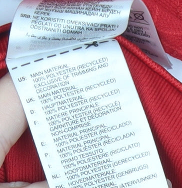 Adidas Boys Red Manchester United Martinez #6 Football Jersey 9-10 Years