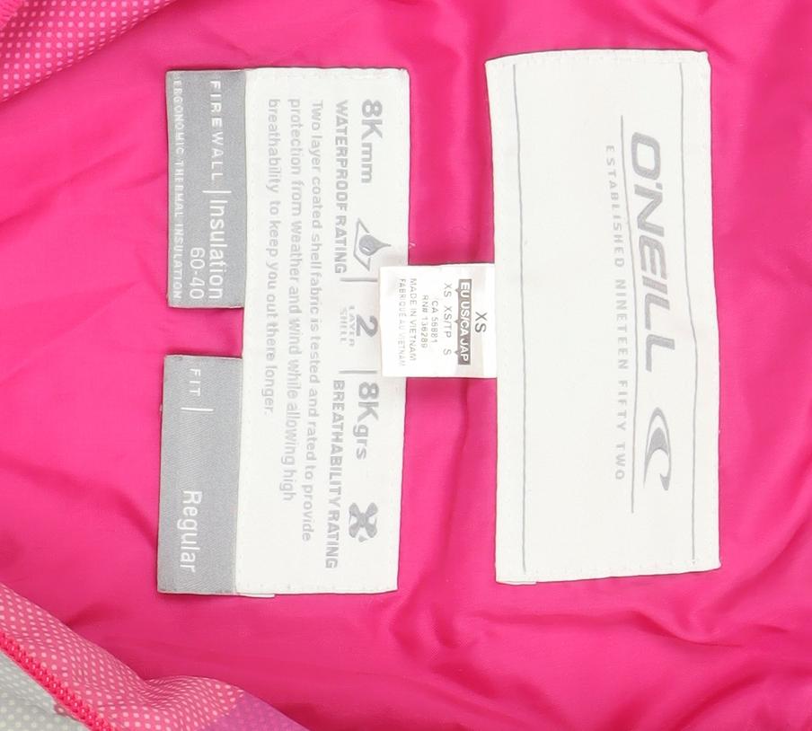 O'Neill Women's Multicoloured XS Ski Jacket Waterproof Hooded