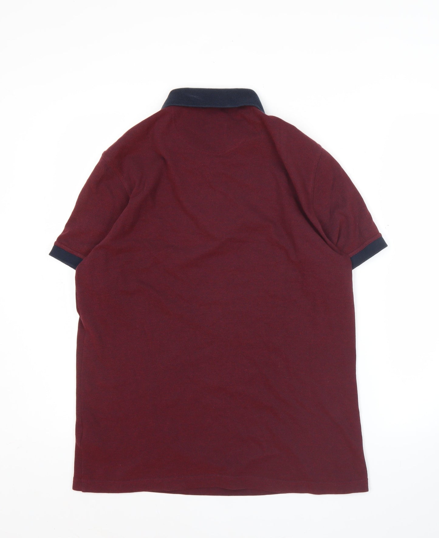 Barbour Men’s Red Polo Shirt Size M Short Sleeve Cotton Casual