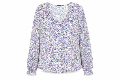 Pieces Women’s Multicoloured Floral Tunic Blouse Size L