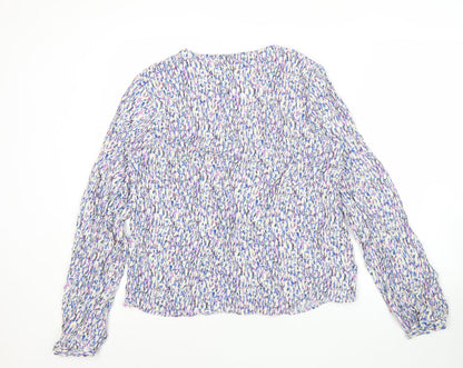Pieces Women’s Multicoloured Floral Tunic Blouse Size L
