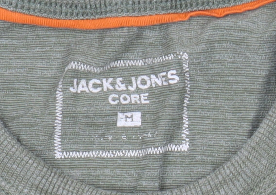 Mens UK Size M JACK & JONES Green  T-Shirt