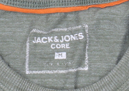Mens UK Size M JACK & JONES Green  T-Shirt