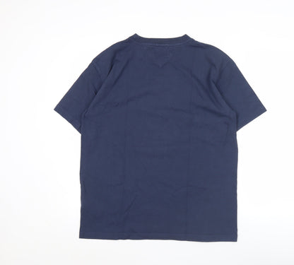 Tommy Jeans Men's Blue M Relaxed Fit Graphic Logo T-Shirt