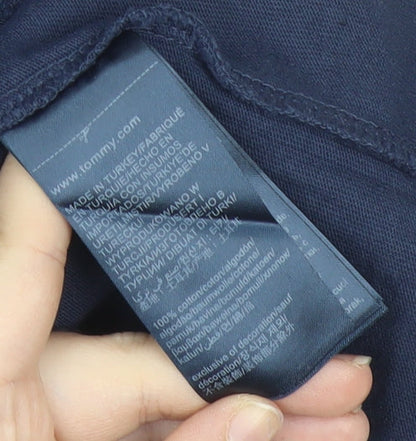 Tommy Jeans Men's Blue M Relaxed Fit Graphic Logo T-Shirt