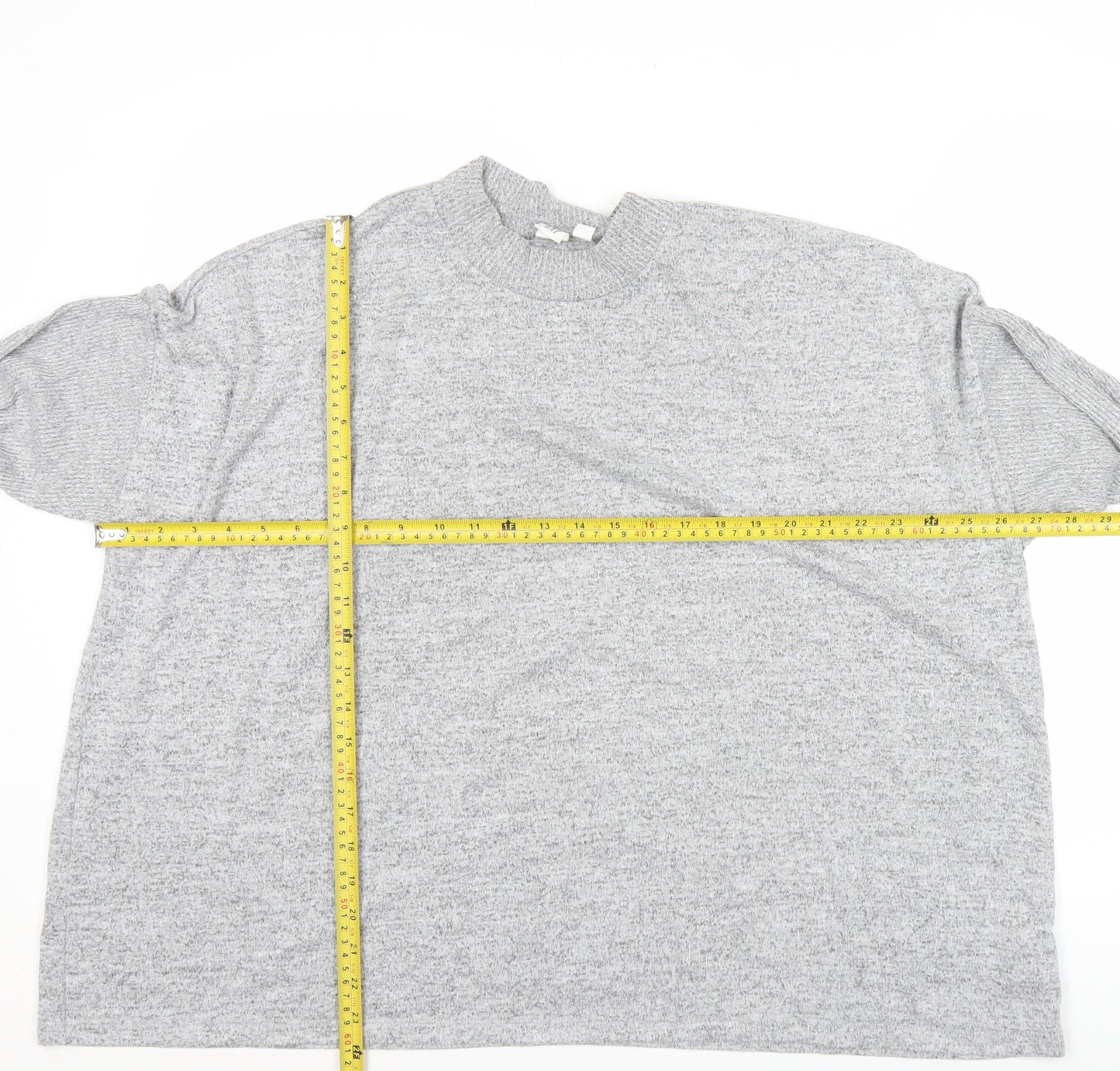GAP Women’s Grey XL Mock Neck Long Sleeve Knit Pullover Jumper