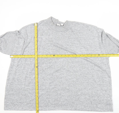 GAP Women’s Grey XL Mock Neck Long Sleeve Knit Pullover Jumper