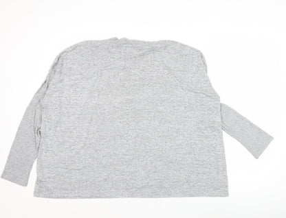GAP Women’s Grey XL Mock Neck Long Sleeve Knit Pullover Jumper