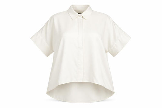 Alice + Olivia Women White XS Collared Button-Up Tunic Shirt Satin