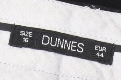 Dunnes Women’s Black Size 16 Straight Leg Work Trousers